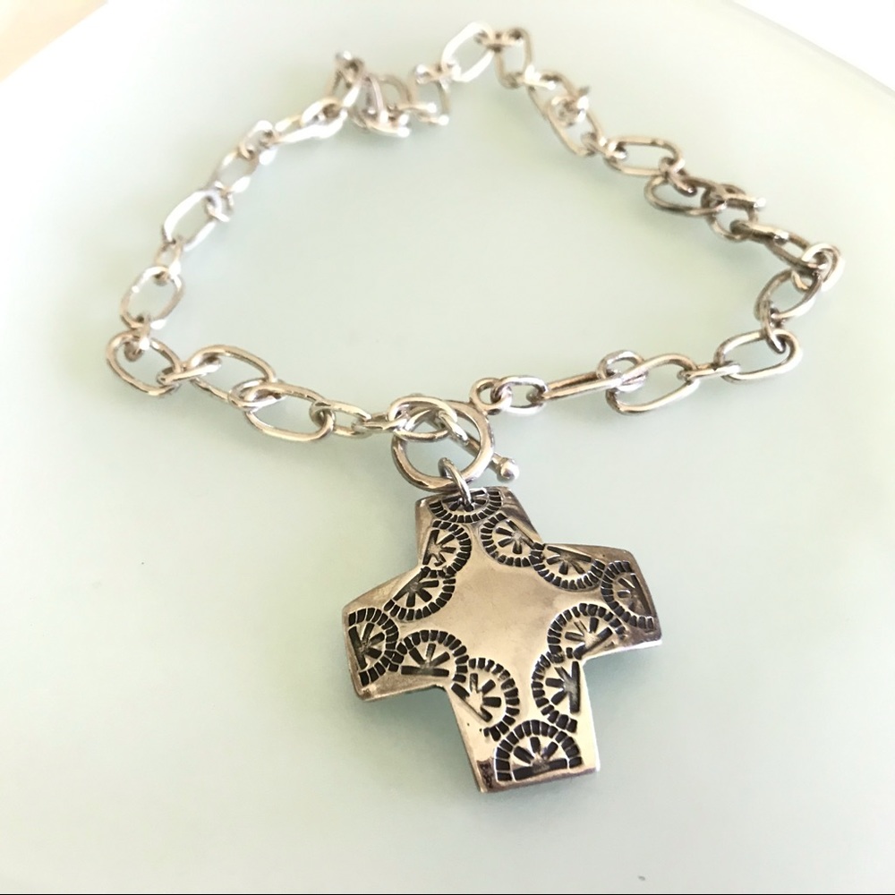 Silpada Virtuosity Sterling Silver Cross Necklace